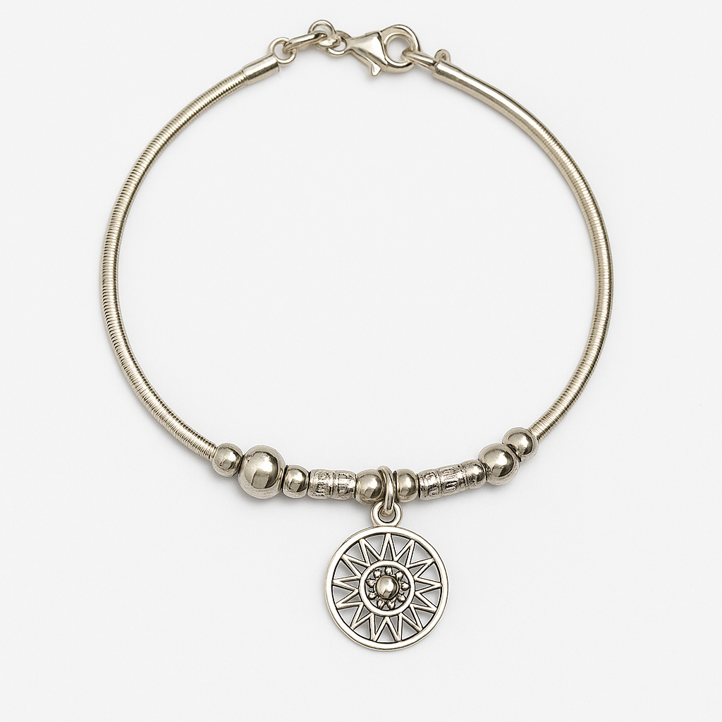 Pulsera Semirrígida Moneda Sol