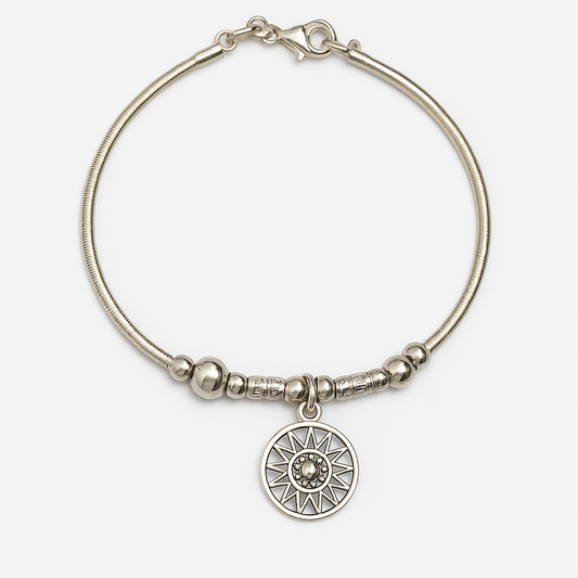 Pulsera Semirrígida Moneda Sol