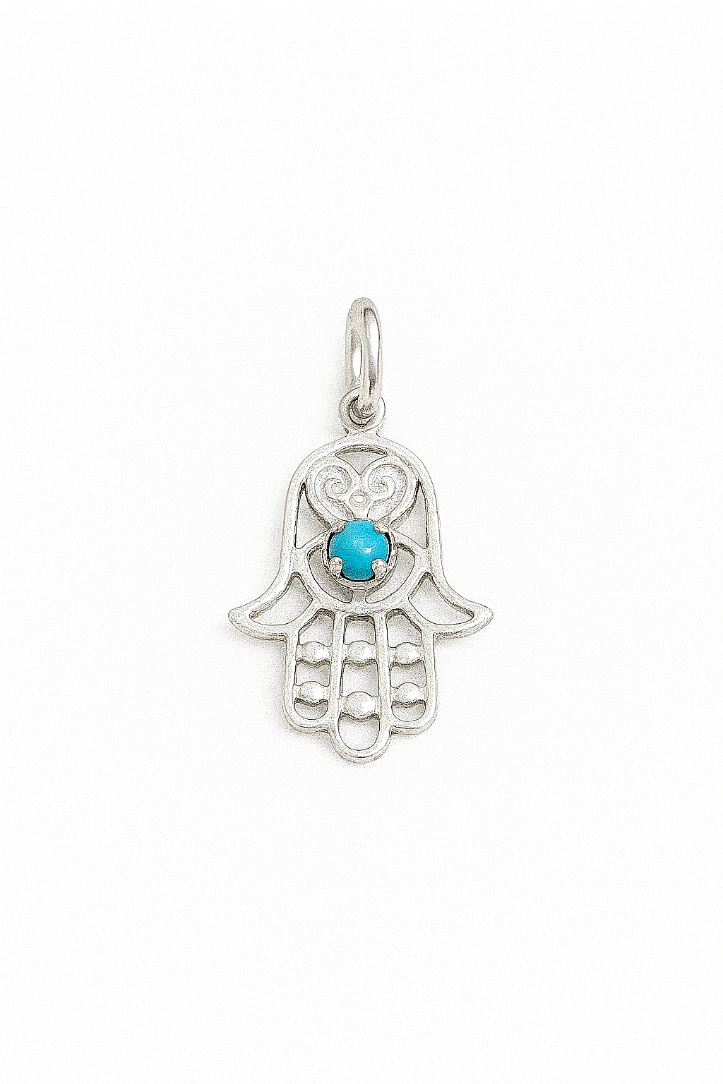 Colgante Mano Fátima Turquesa 22MM