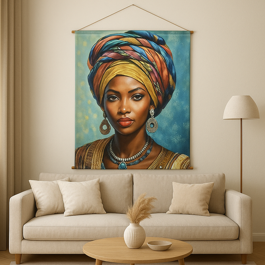 Lienzo Africana Retrato GD