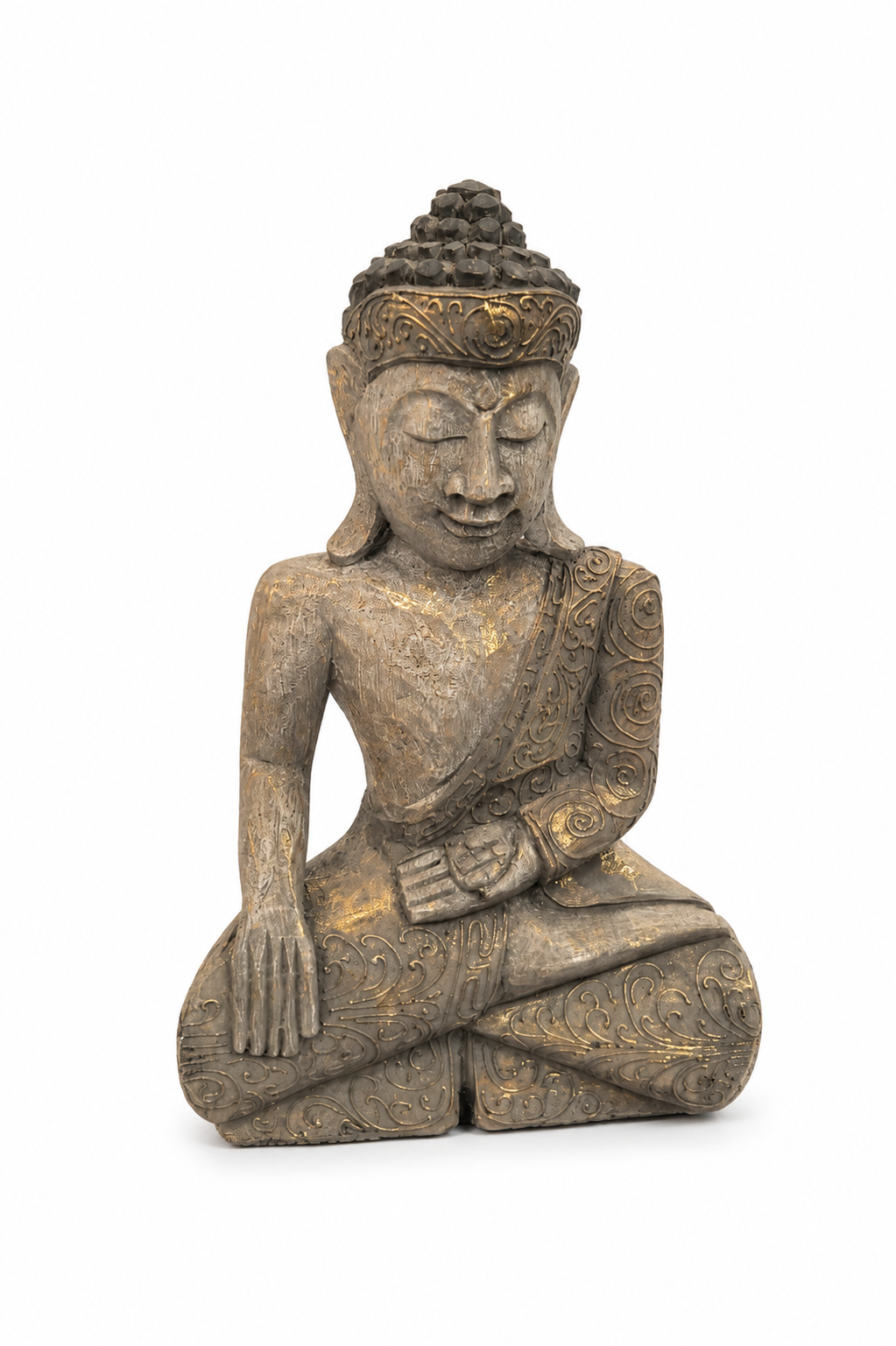 Buda Sentado Madera 40CM
