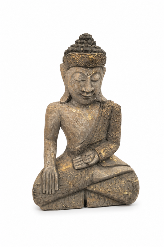 Buda Sentado Madera 40CM