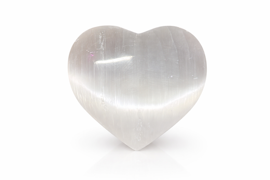 Corazón Selenita Mediano 8CM