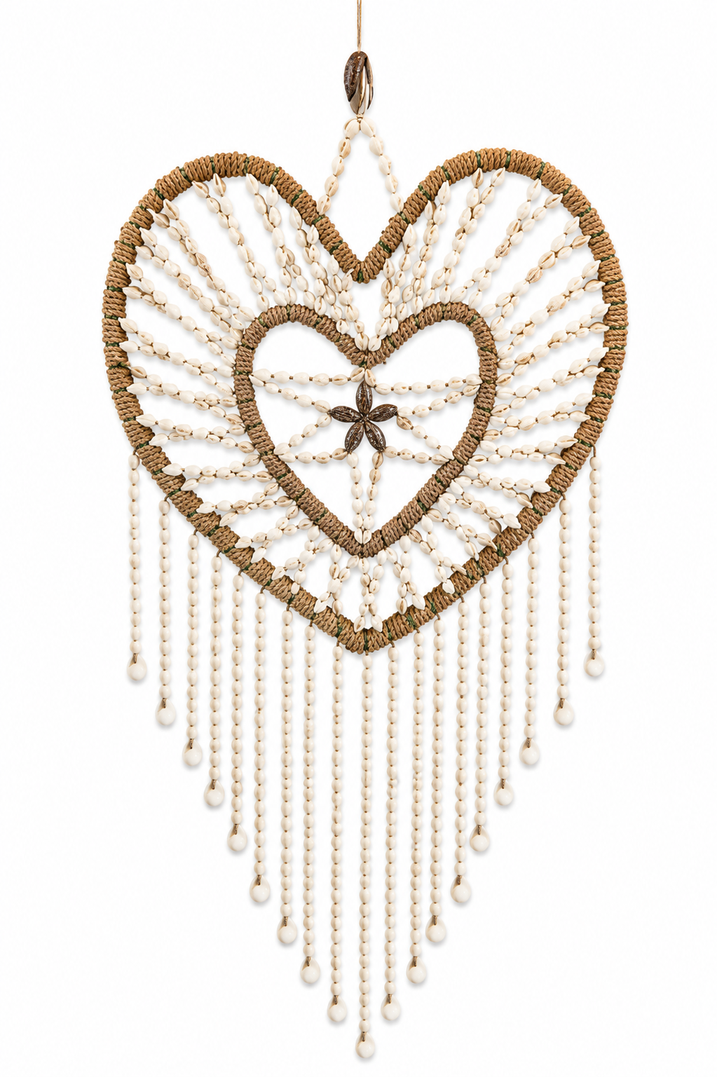 Atrapasueño conchitas Corazon