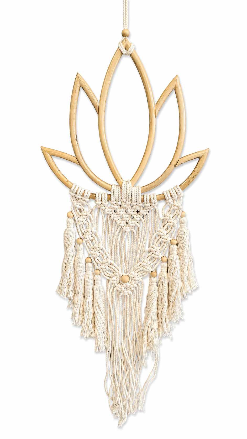 Atrapasueño Flor Loto Macramé