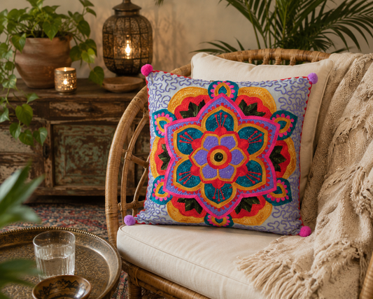 Cojin Mandala Morado