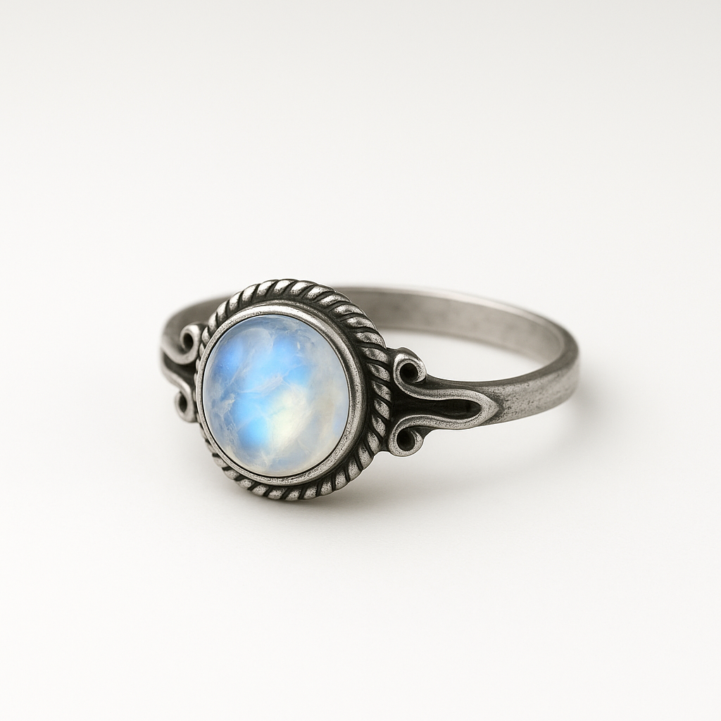 Anillo Jaipur Piedra Luna