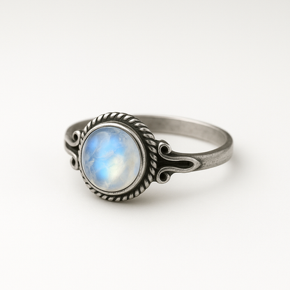 Anillo Jaipur Piedra Luna