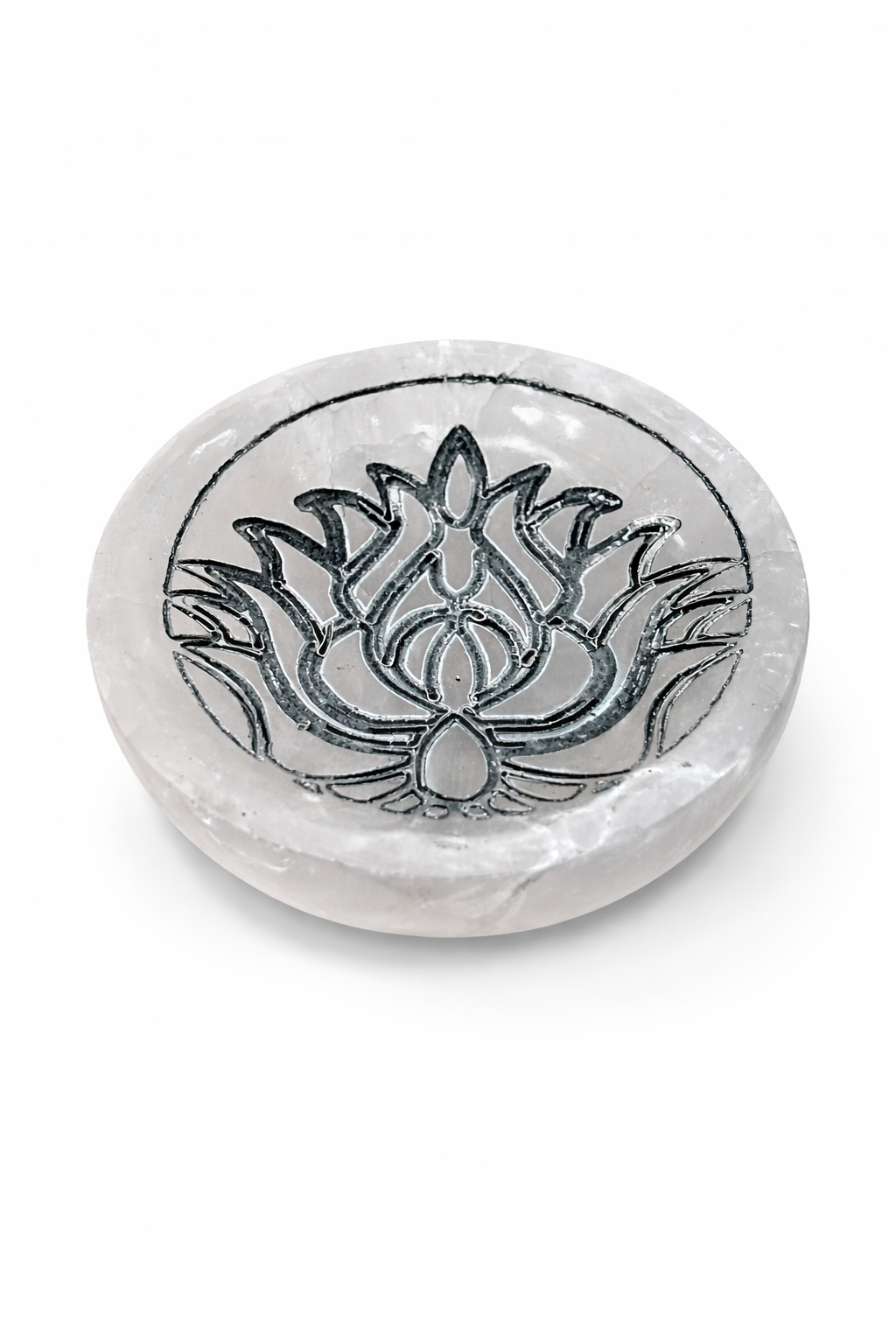 Cuenco Selenita Flor de Loto