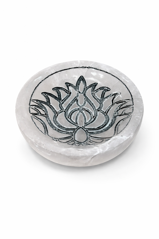 Cuenco Selenita Flor de Loto