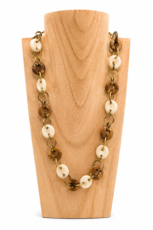 Collar Madera/Resina White
