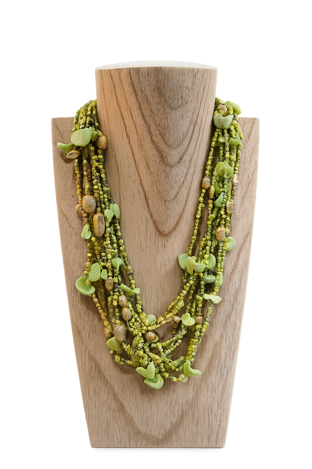 Collar Bolitas Pistacho