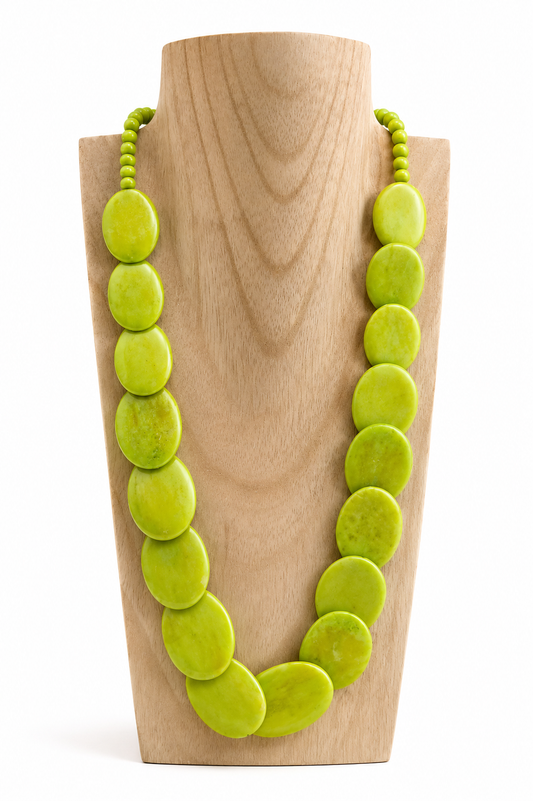 Collar Verde Claro Resina