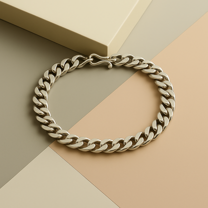 Pulsera Eslabones Plata 7MM