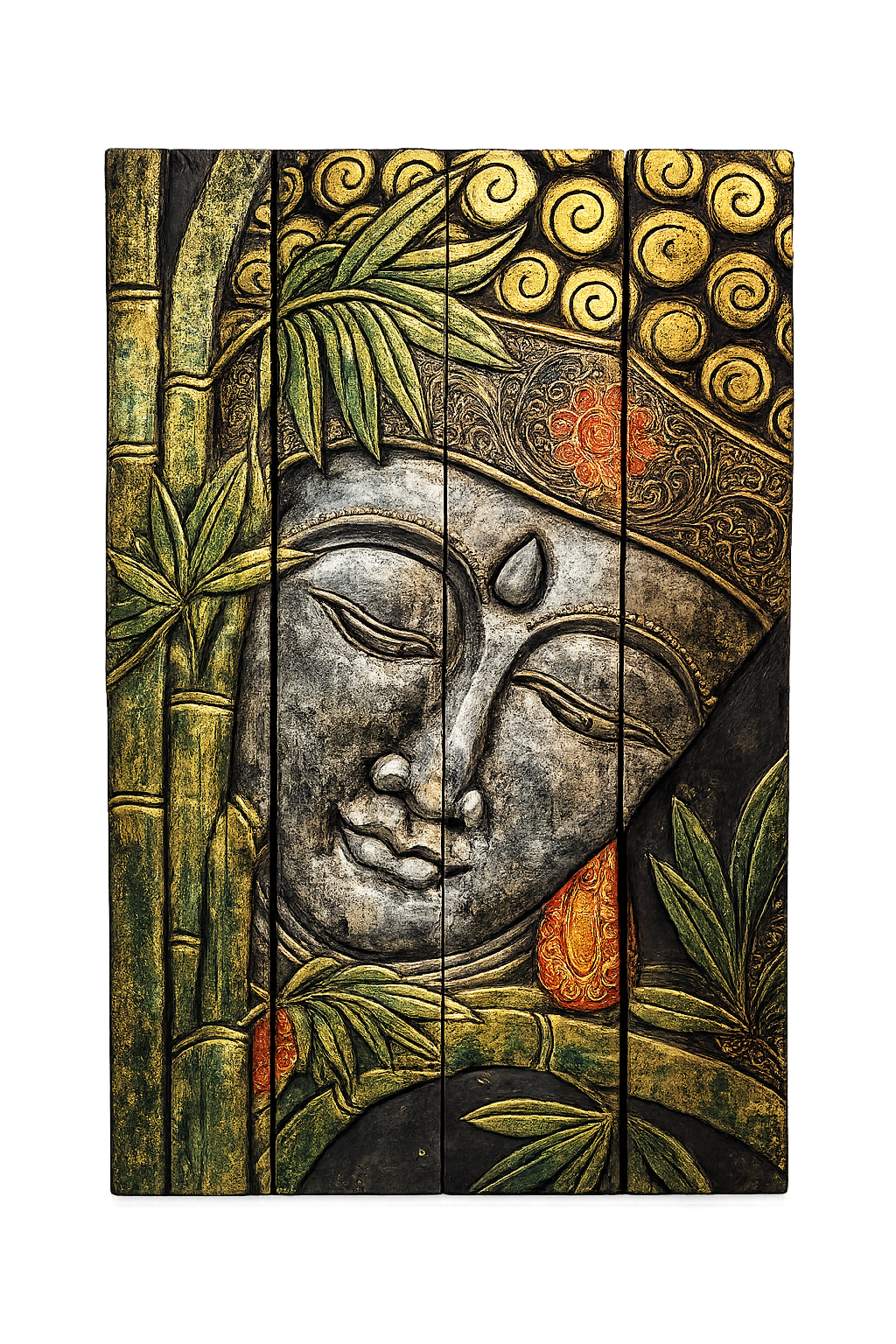 Tabla Madera Buda 100X80CM