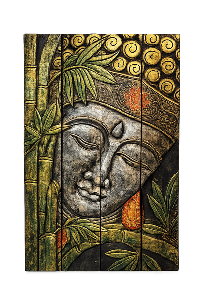 Tabla Madera Buda 100X80CM