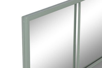 Espejo Ventana Hierro Verde 90X90CM