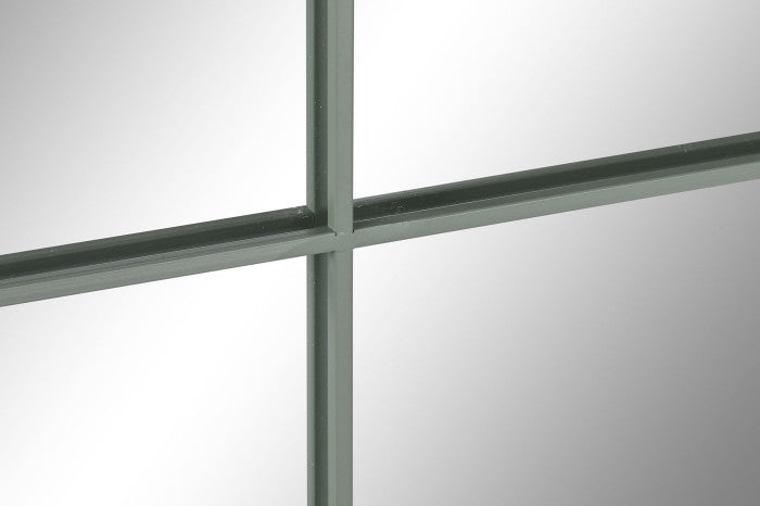 Espejo Ventana Hierro Verde 90X90CM