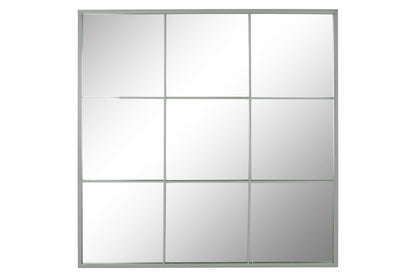 Espejo Ventana Hierro Verde 90X90CM