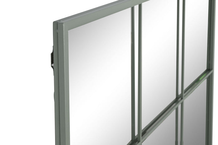 Espejo Ventana Hierra Verde Menta