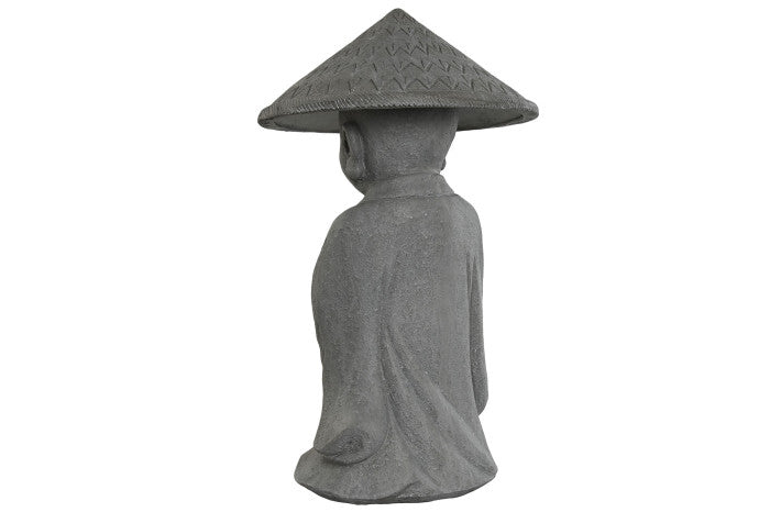 Buda Monje Gris Sombrero
