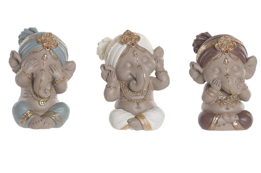 Set X3 Ganesha Blanquitas