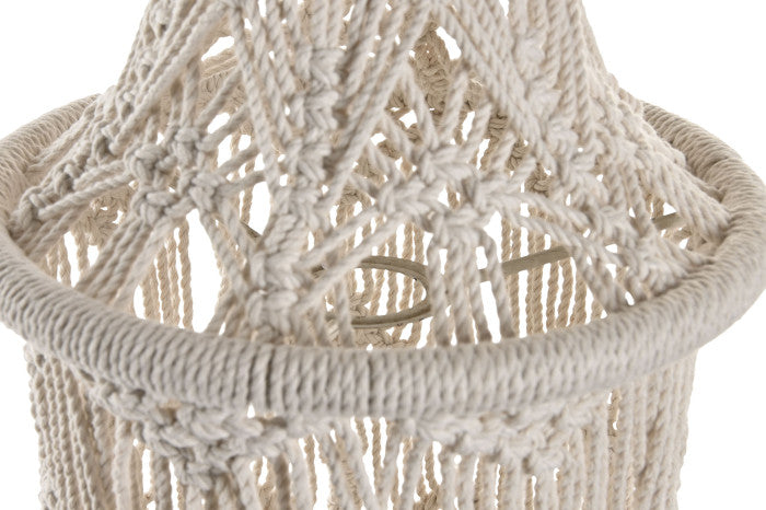 Pantalla Algodon Macramé Mediana