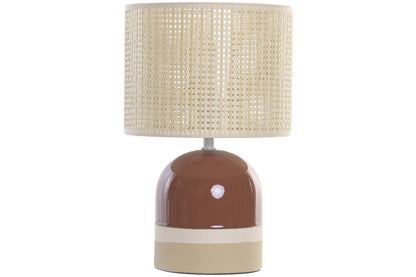 Lampara Sobremesa Ceramica Bicolor