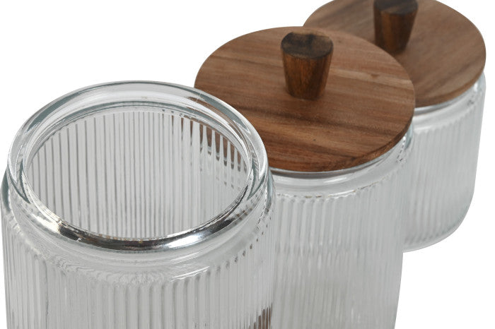 Bote Set 3 Cristal