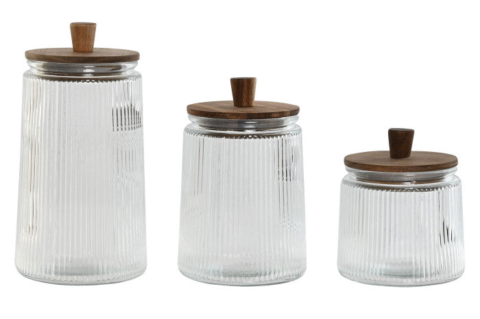 Bote Set 3 Cristal