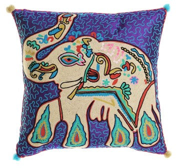 Cojín Elefante Azul