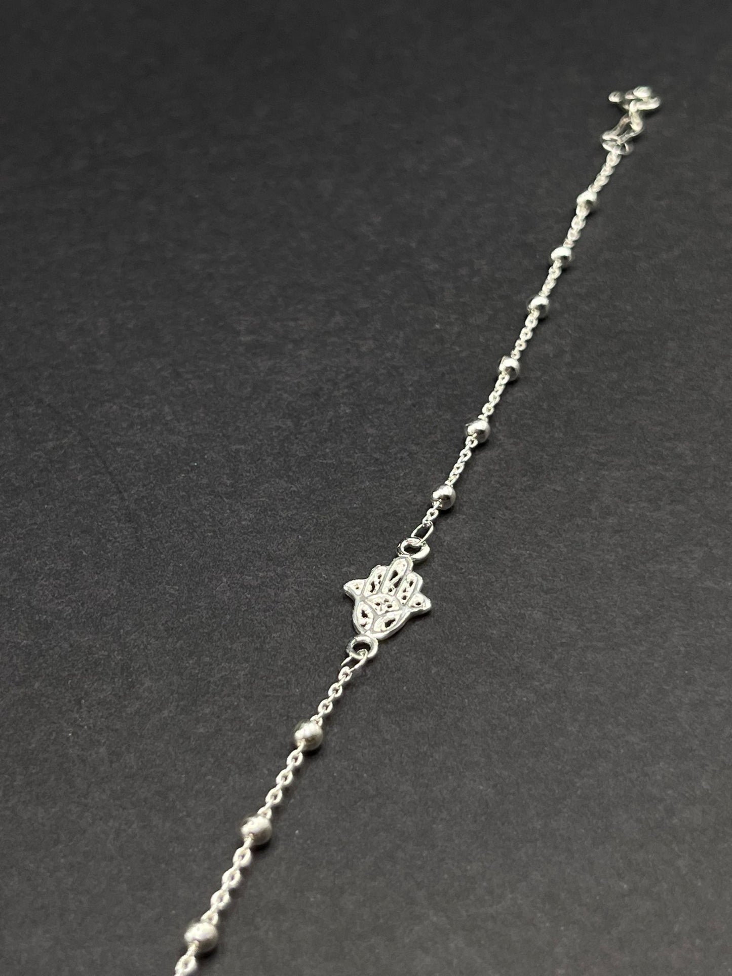 Pulsera Mano de Fátima Bolitas