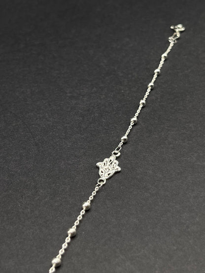 Pulsera Mano de Fátima Bolitas