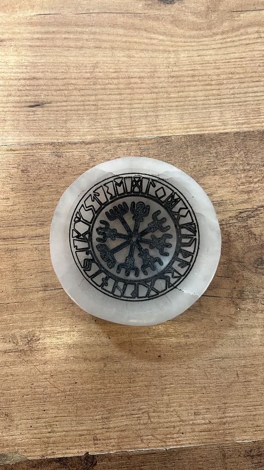 Cuenco de Selenita Runas