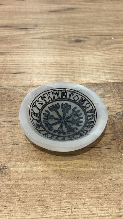 Cuenco de Selenita Runas