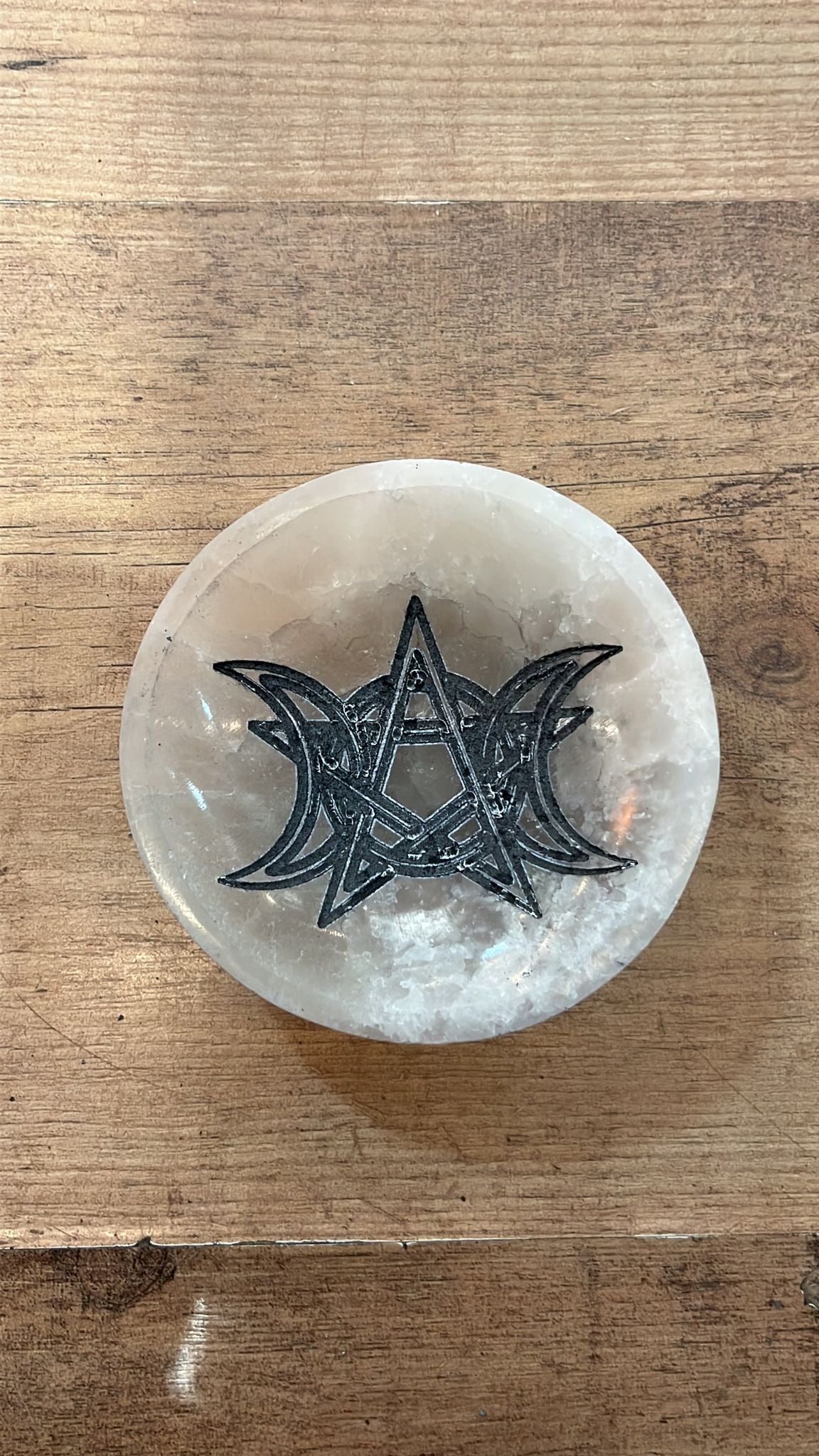 Cuenco Selenita Fases Lunares