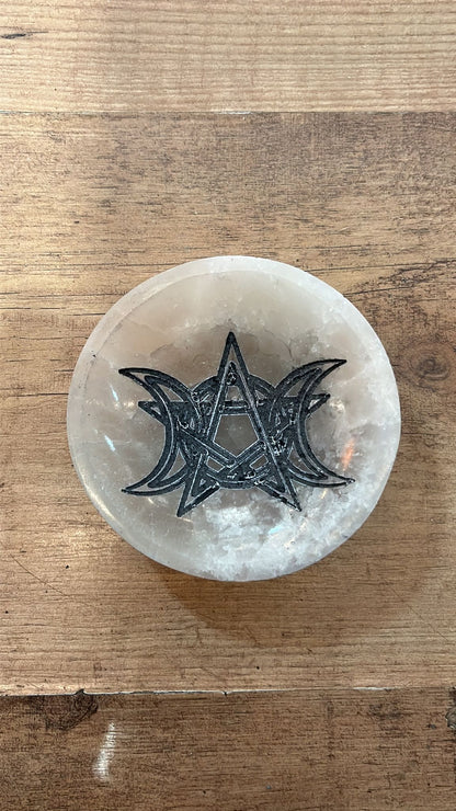 Cuenco Selenita Fases Lunares