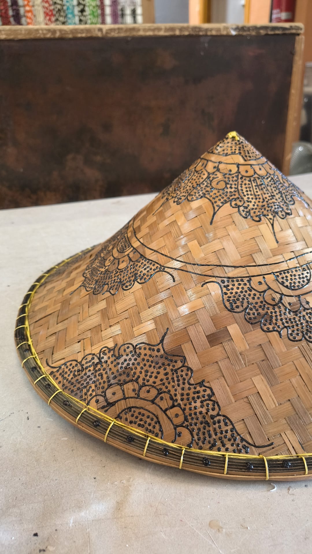 Sombrero Ratán Pintado GD