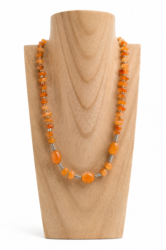 Collar Mineral Naranja India