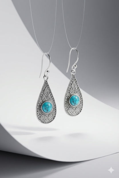 Pendiente Ranchi Turquesa