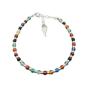 Pulsera Bolitas Colores y Ala